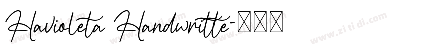 Havioleta Handwritte字体转换